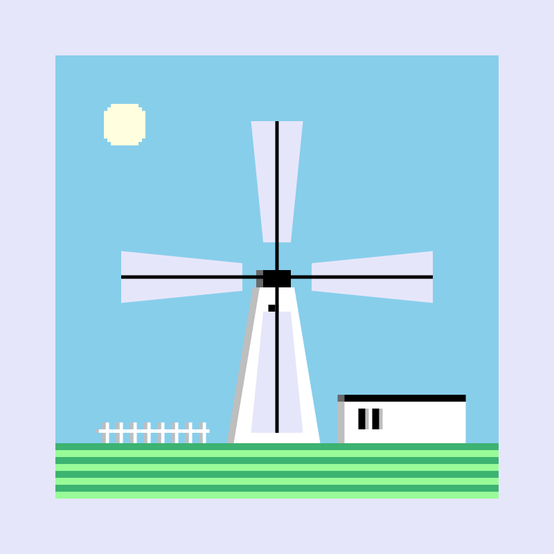 Moving windmill